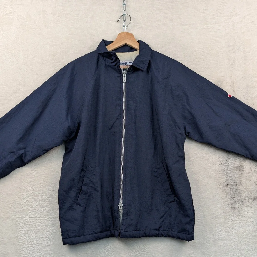 VTG Iowa State Champion Jacket Men's L Navy Cyclones Full Zip Windbreaker 90s